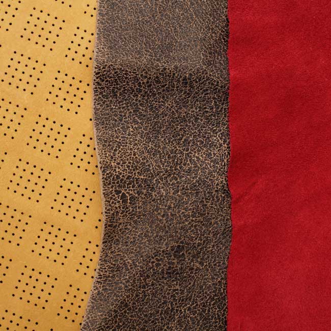 Leather samples