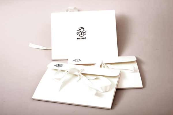 Giftcard envelope with silk band, from wilgart