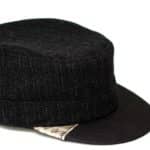 Black cap with wolffishskin detail.