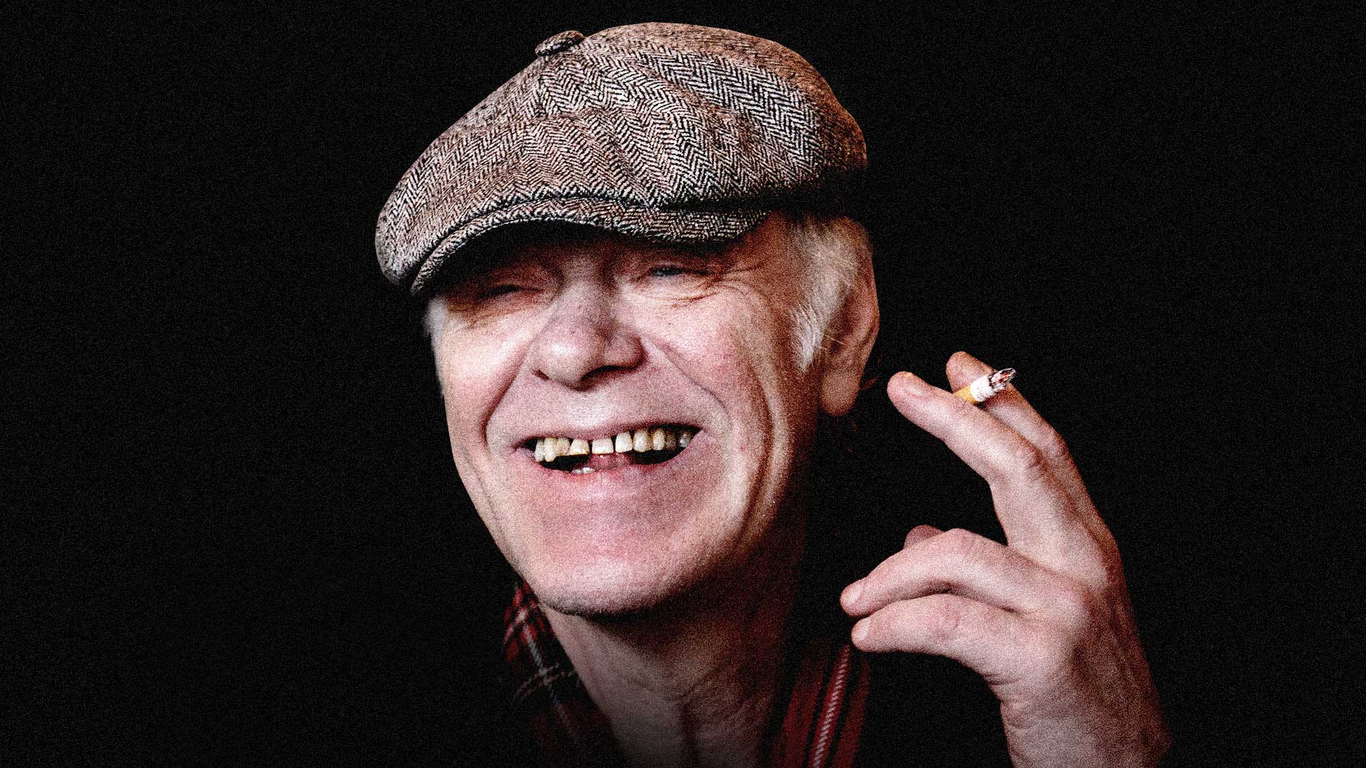 Kim Larsen havde ofte en sildebensvævet 8 piece kasket på.