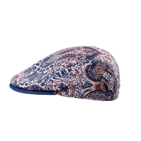 Canoe blue linen flatcap cap - Image 3