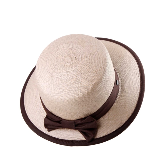 Lucida Feminine Straw Hat (Natural) (Kopier) - Image 2