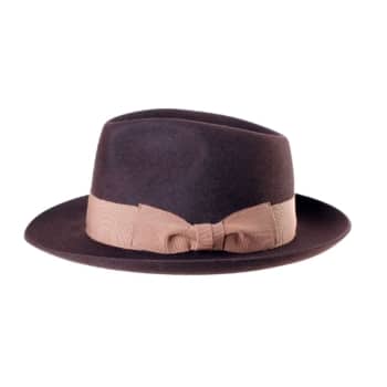 Peter brown hair felt fedora