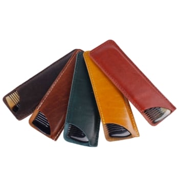 Kraftig hornkam m. etui